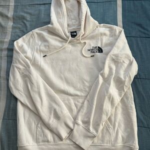 North Face Graphic Hoodie, Men’s Medium Off-White